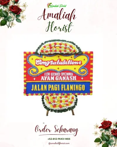 Bunga Papan Congratulation di Rumah Duka Kalasan